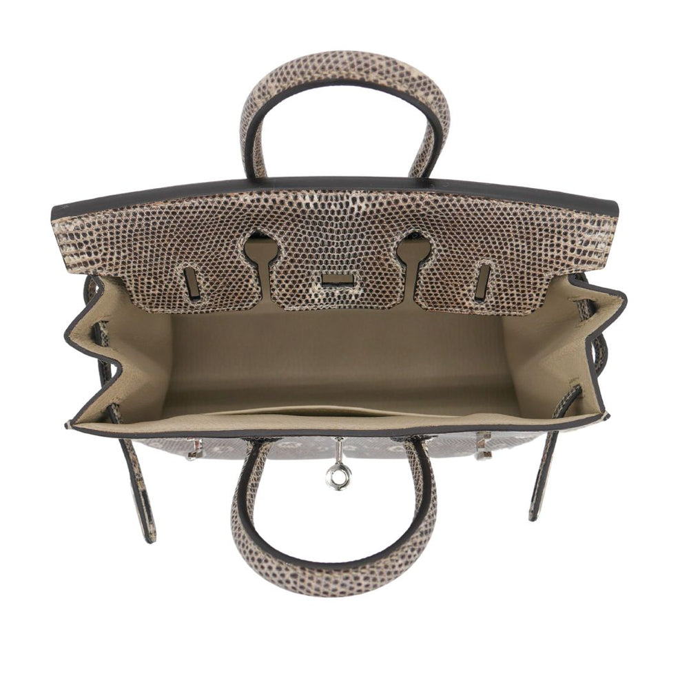 Hermès 20cm Birkin Sellier Ombre Lizard Palladium Hardware
