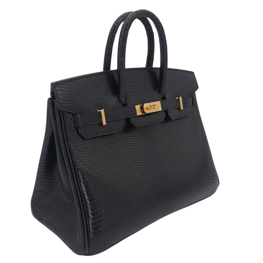 Hermès 25cm Birkin Black Lizard Gold Hardware exclusive at Privé