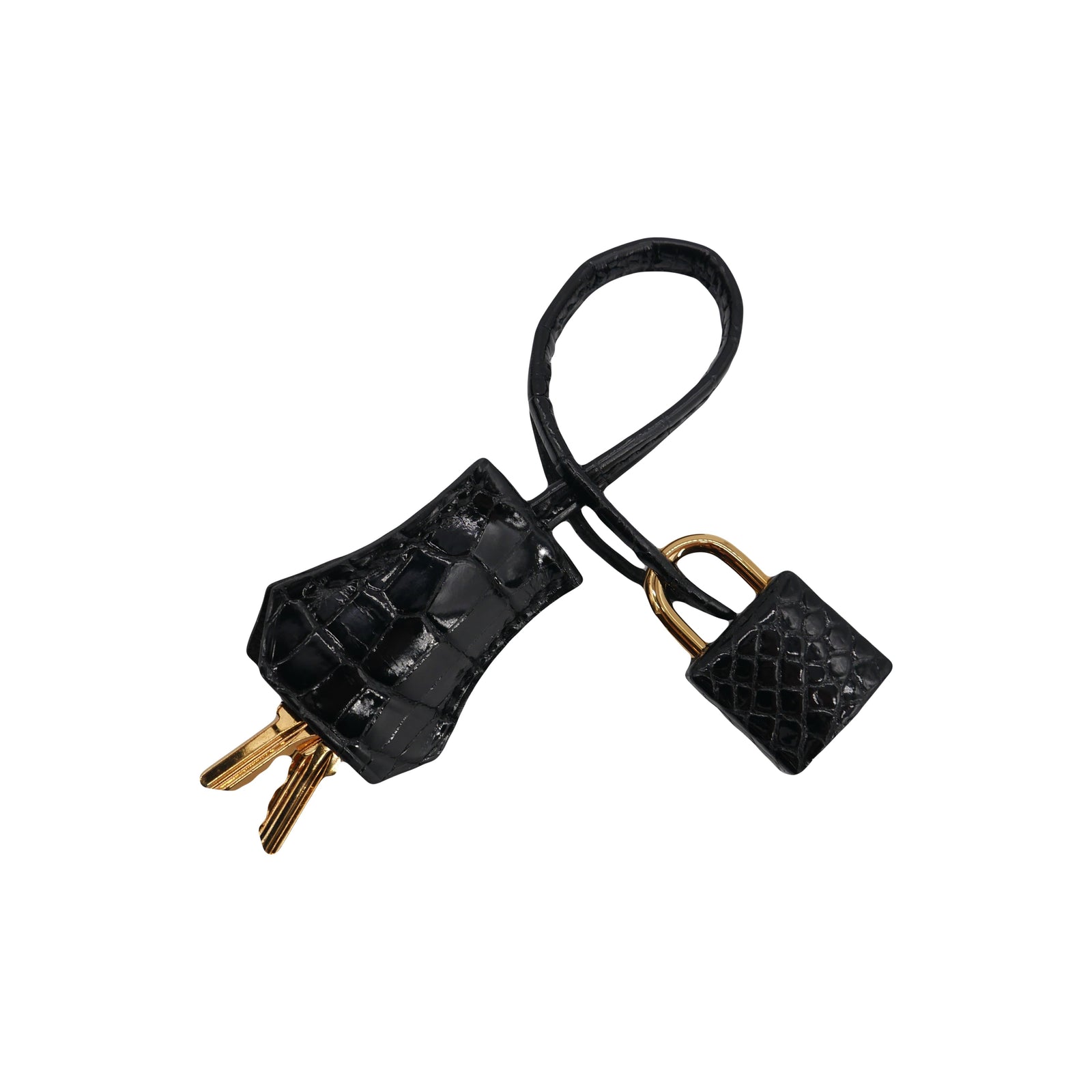 Hermès 25cm Birkin Black Shiny Porosus Crocodile Gold Hardware