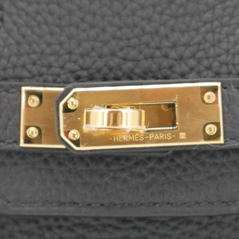 Herm�s 25cm Birkin Black Togo Leather Gold Hardware