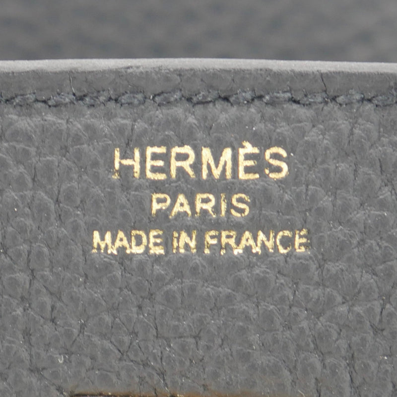 Herm�s 25cm Birkin Black Togo Leather Gold Hardware