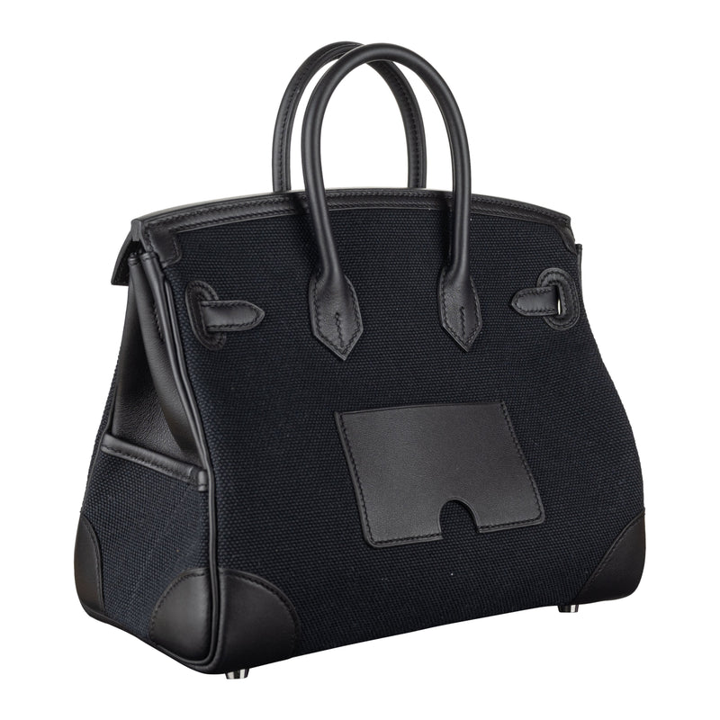 Herm�s 25cm Birkin Cargo Black Palladium Hardware