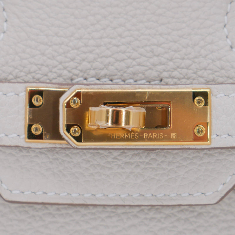 Herm�s 25cm Birkin Craie Togo Leather Gold Hardware