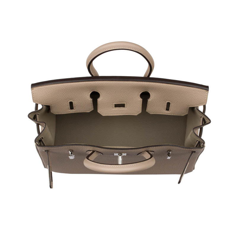 Hermès 25cm Birkin Gris Tourterelle Togo Leather Palladium