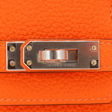 Herm�s 25cm Birkin Orange Minium Togo Leather Palladium Hardware