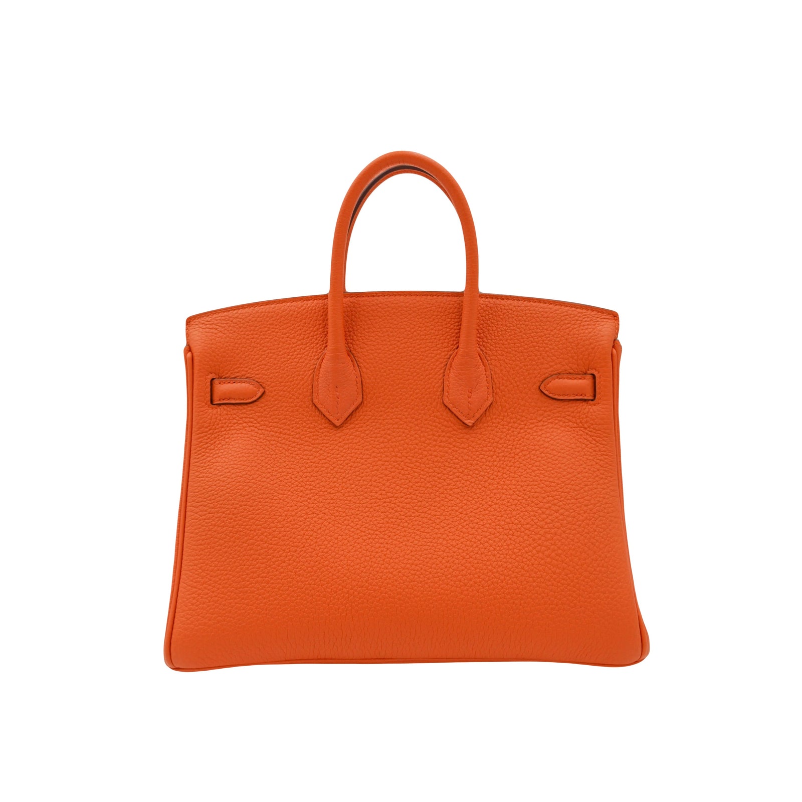 Hermès 25cm Birkin Orange Togo Leather Palladium Hardware