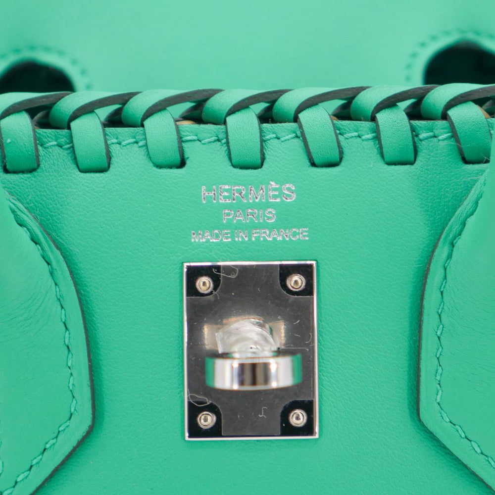 Hermès 25cm Birkin Picnic Menthe Swift Leather/Osier Wicker