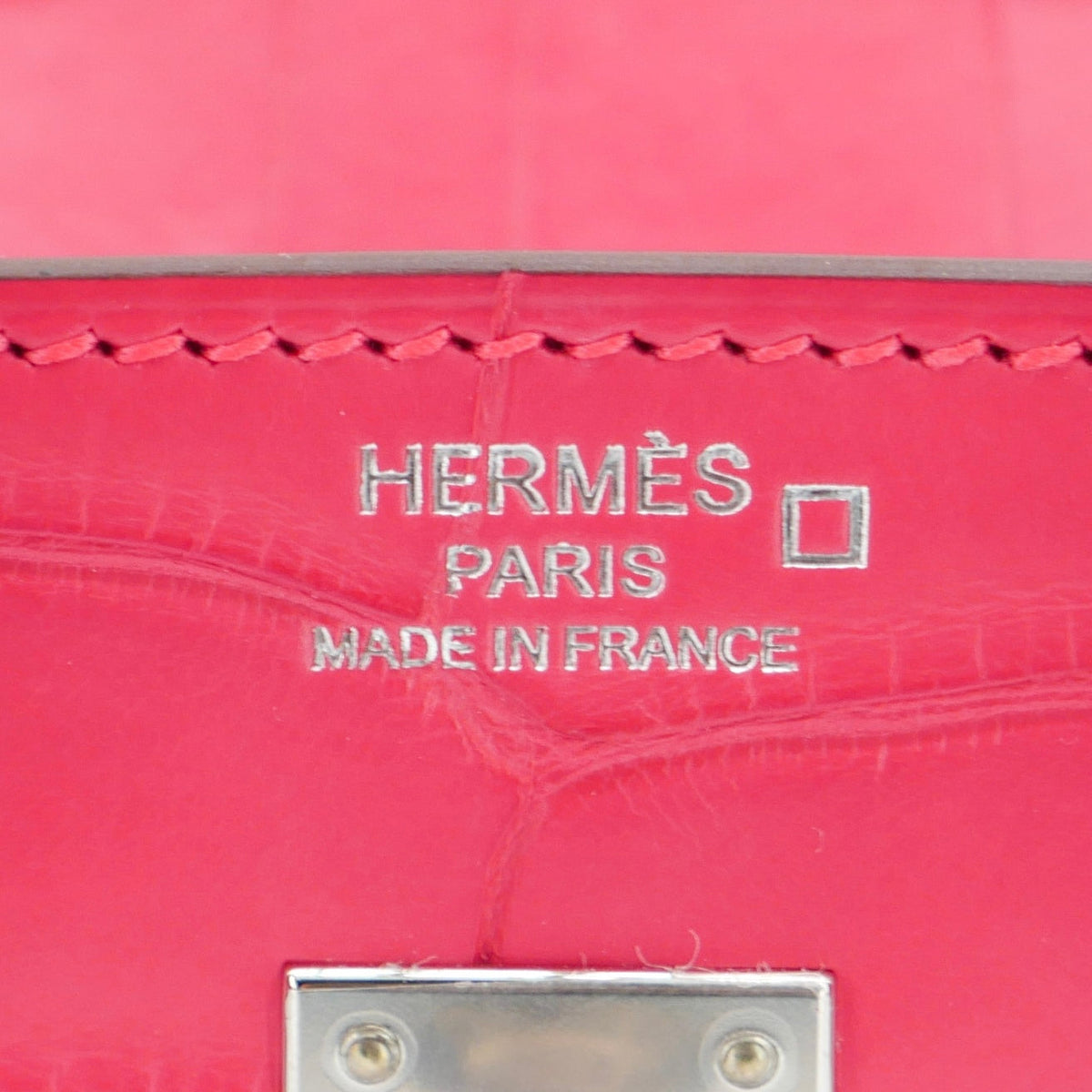 Hermès 25cm Birkin Rose Extreme Matte Alligator Palladium Hardware