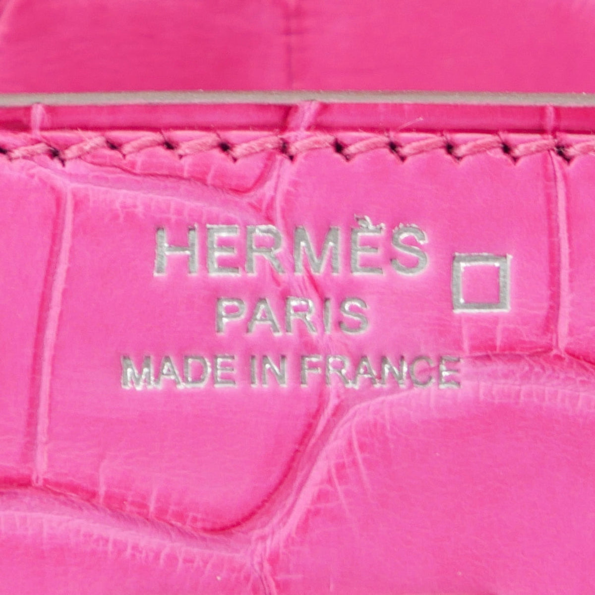 Hermès 25cm Birkin Rose Shocking Matte Alligator Palladium
