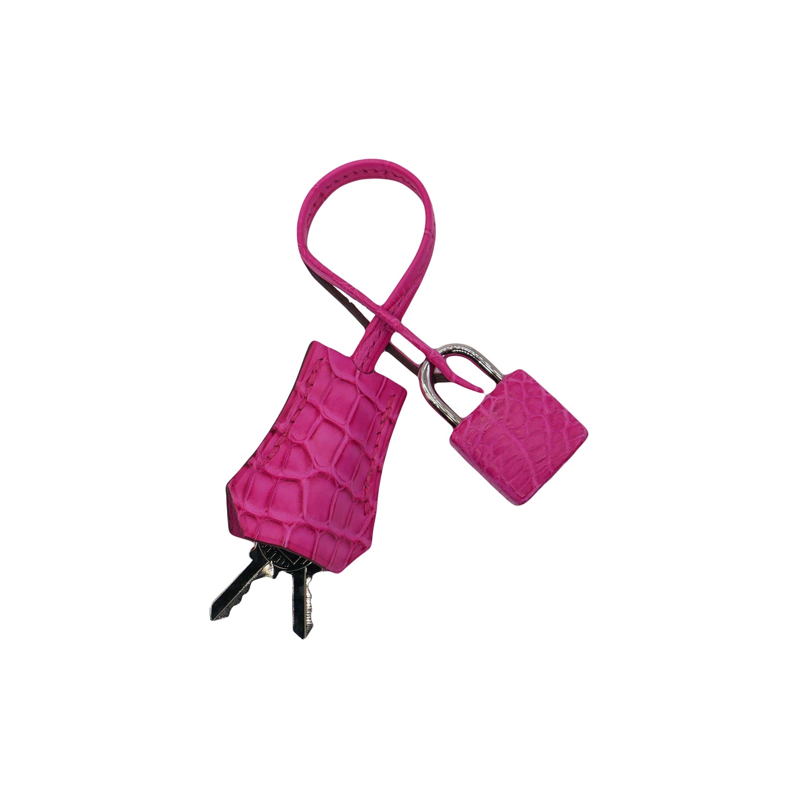 Hermès 25cm Birkin Rose Shocking Matte Alligator Palladium