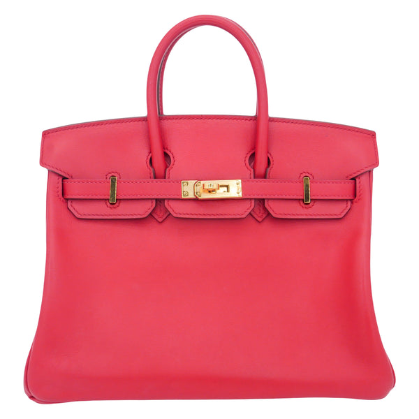 Hermes 25cm Birkin Rouge Piment Swift Leather Gold Hardware exclusive Prive Porter