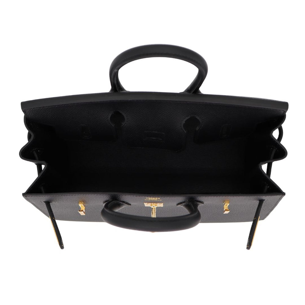 Hermès 25cm Birkin Sellier Black Epsom Leather Gold Hardware