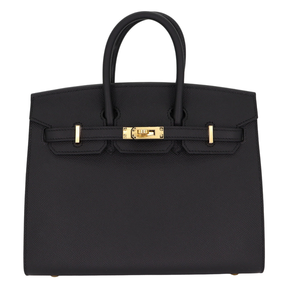 Hermès 25cm Birkin Sellier Black Epsom Leather Gold Hardware