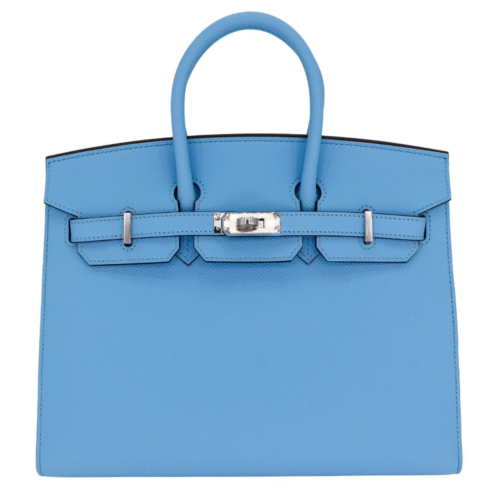 新品・未使用　HERMES 水色 Hermes-25cm-Birkin-Sellier-