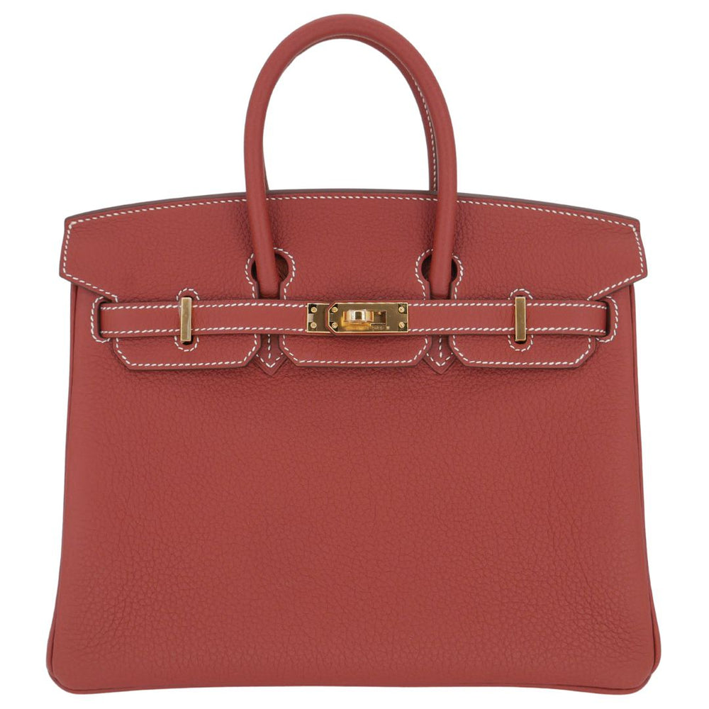 Hermès 25cm Birkin Sienne Togo Leather Gold Hardware exclusive at