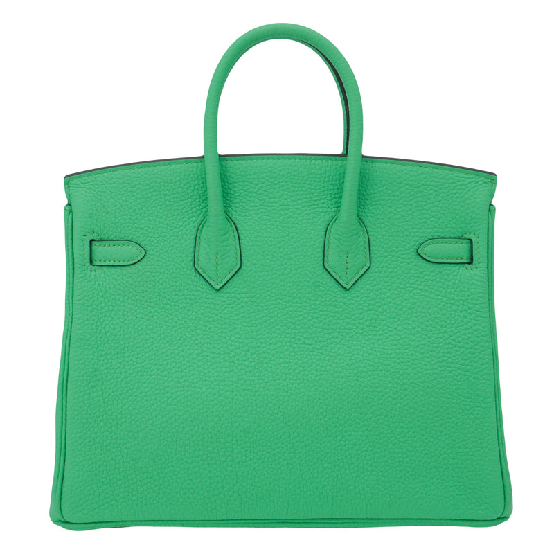 Herm�s 25cm Birkin Vert Comics Togo Leather Palladium Hardware