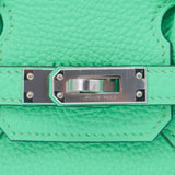 Herm�s 25cm Birkin Vert Comics Togo Leather Palladium Hardware