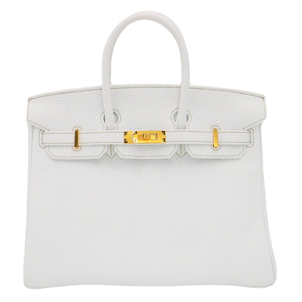 Hermes-25cm-Birkin-White-