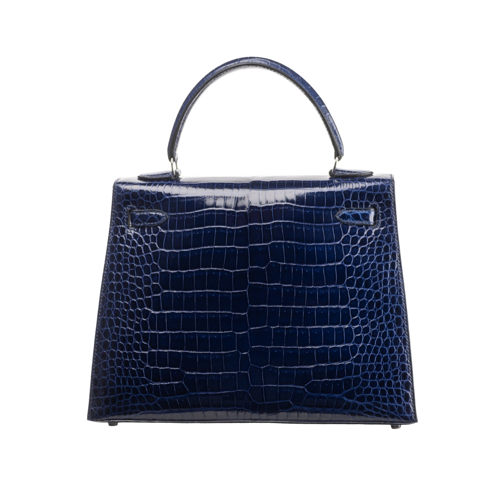 Hermes-25cm-Kelly-Sellier-Bleu