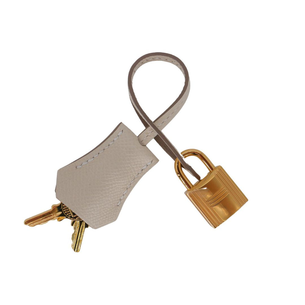 Hermès 25cm Kelly Sellier HSS Craie Epsom Leather Gold Hardware
