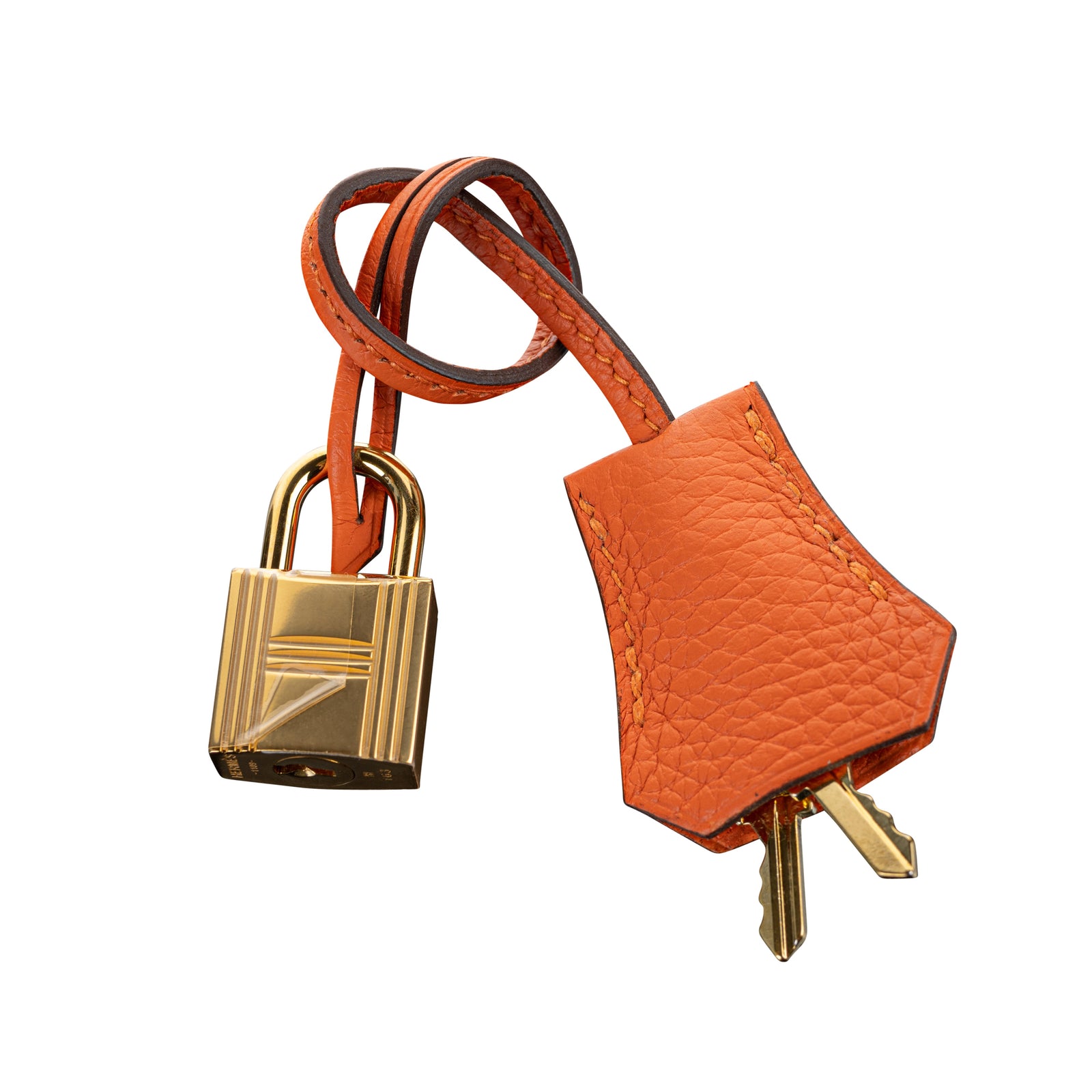 Hermès 28cm Kelly Retourne Feu Clemence Leather Gold Hardware