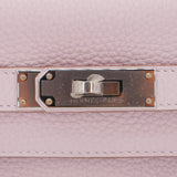 Herm√®s 28cm Kelly Retourne Mauve Pale Clemence Leather Palladium Hardware