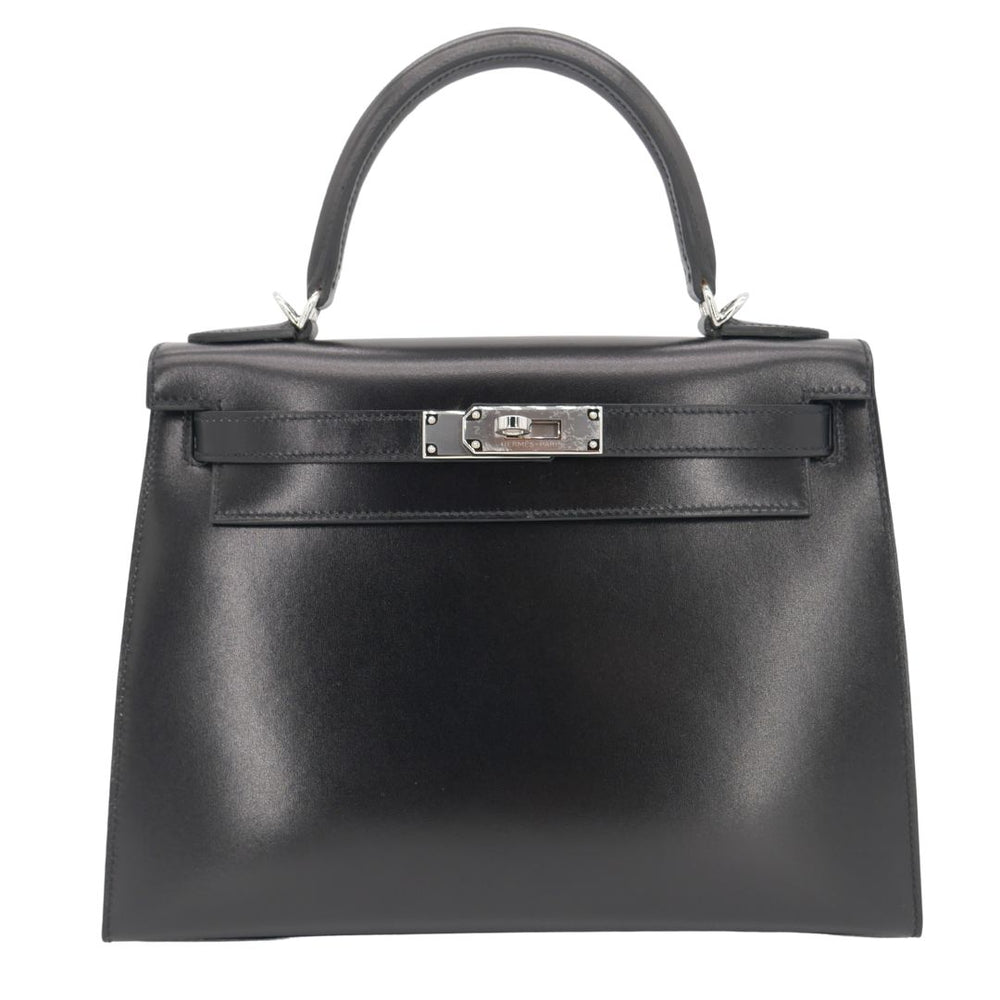 エルメス　HERMES 空箱　ケリー28用　ボックス Hermès 28cm Kelly Sellier Black Box Calf Leather Palladium