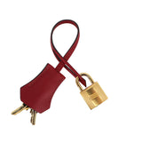 Herm�s 28cm Kelly Sellier Rouge Grenat Epsom Leather Gold Hardware