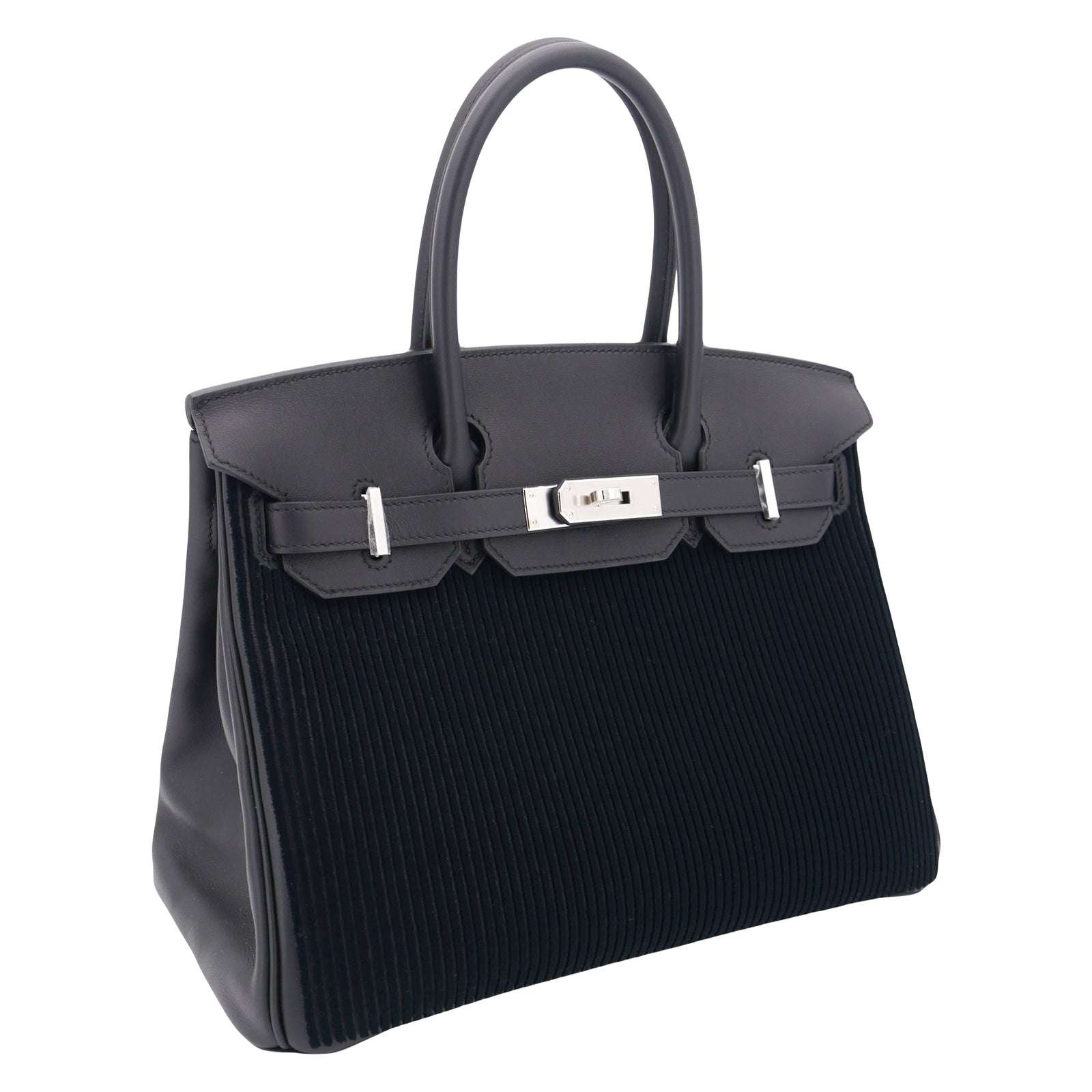 Hermes-30cm-Birkin-Black-Cote-