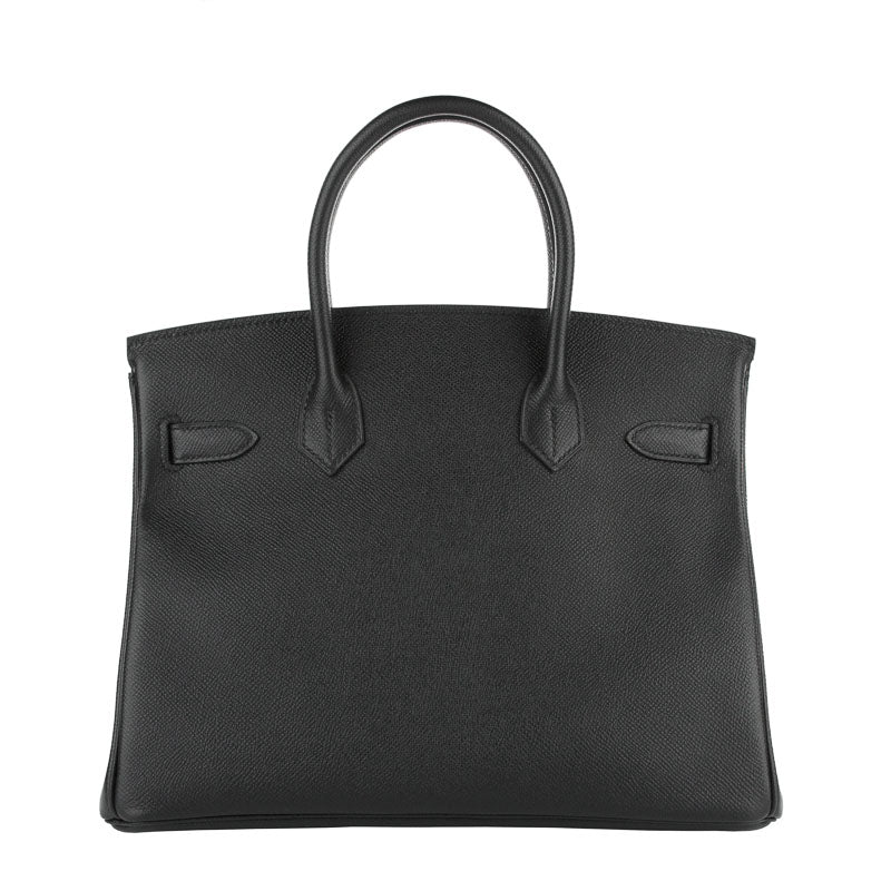 Herm�s 30cm Birkin Black Epsom Leather Gold Hardware