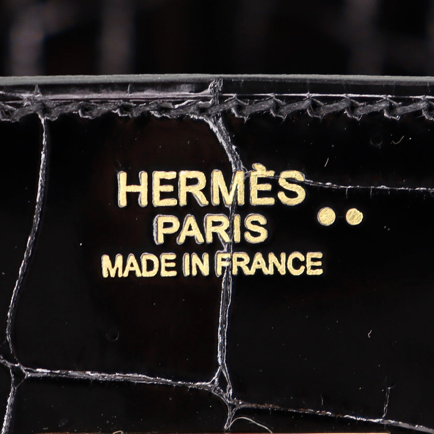 Hermès 30cm Birkin Black Shiny Niloticus Crocodile Gold Hermès 30cm Birkin Black Shiny Niloticus Crocodile Gold