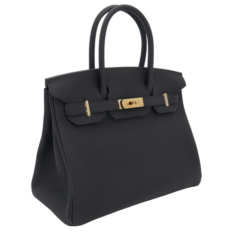 Herm�s 30cm Birkin Black Togo Leather Gold Hardware