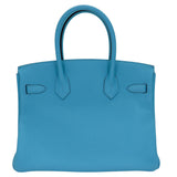 Herm�s 30cm Birkin Bleu Du Nord Togo Leather Gold Hardware