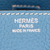 Herm√®s 30cm Birkin Bleu Jean Togo Leather Palladium Hardware