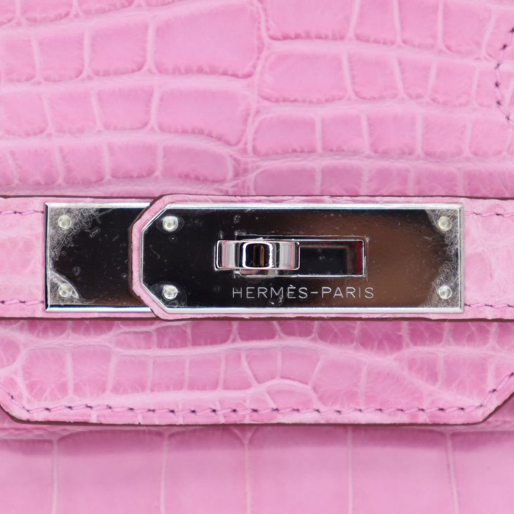 バロン Hermès 30cm Birkin Bubblegum Matte Alligator Palladium Hardware