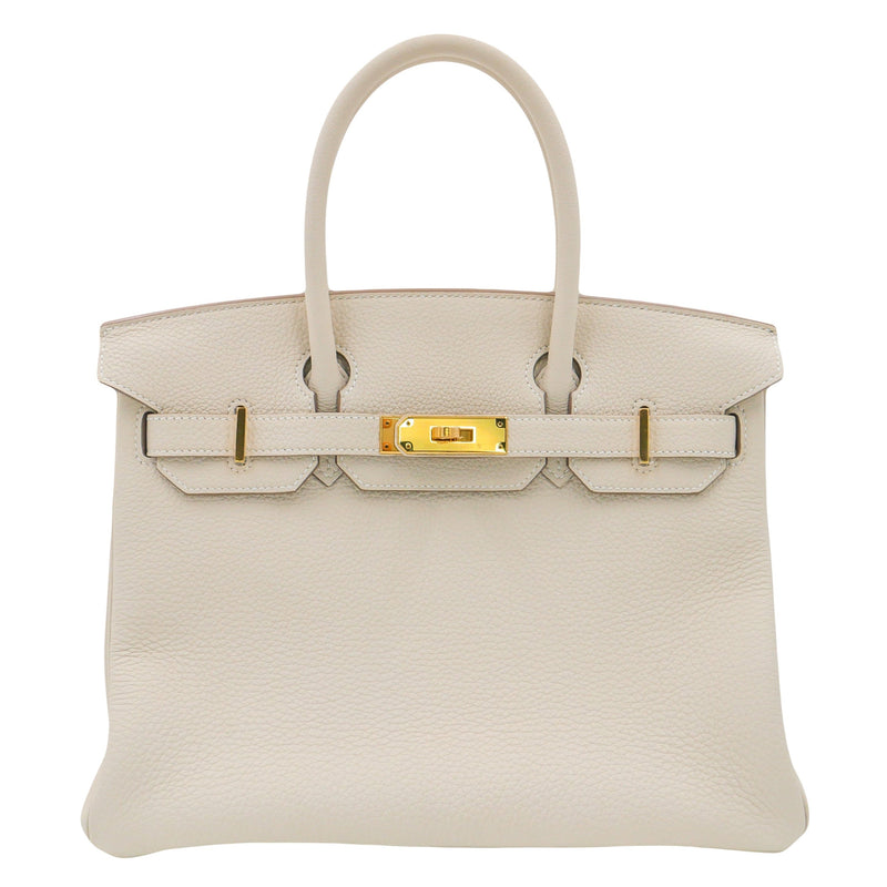 Herm�s 30cm Birkin Craie Togo Leather Gold Hardware