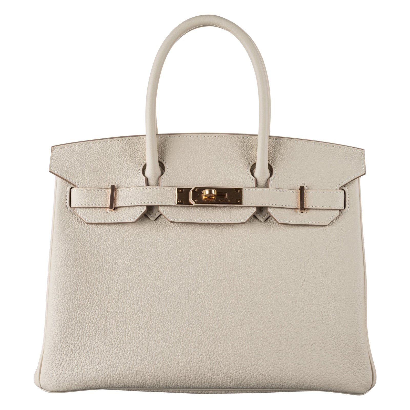 Hermès 30cm Birkin Craie Togo Leather Rose Gold Hardware exclusive