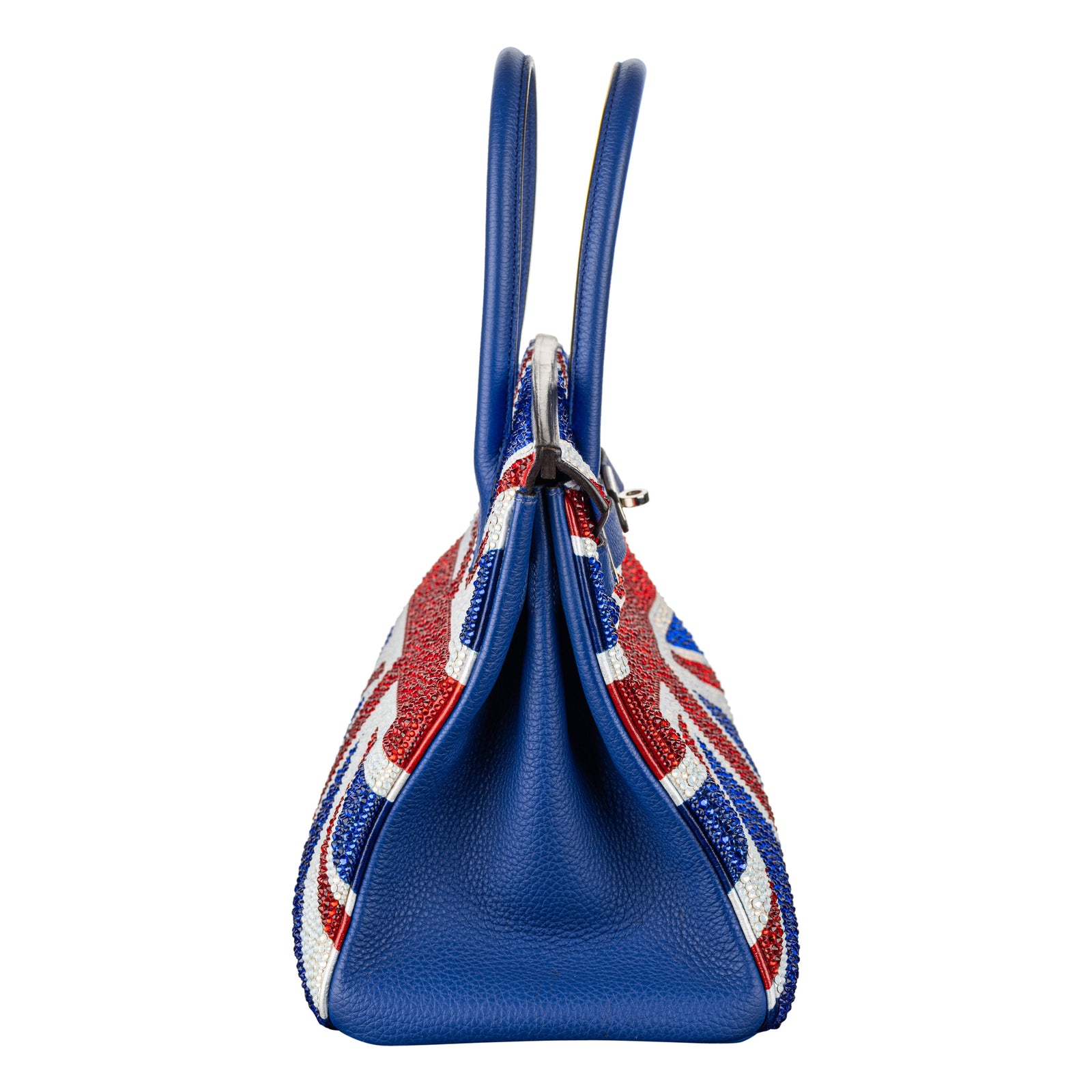 Hermès 30cm Birkin Customized Union Jack Swarovski Crystal