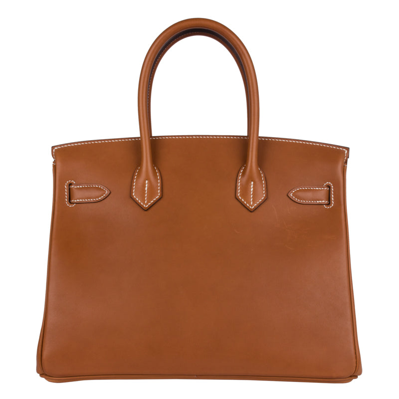 Herm�s 30cm Birkin Fauve Barenia Leather Gold Hardware