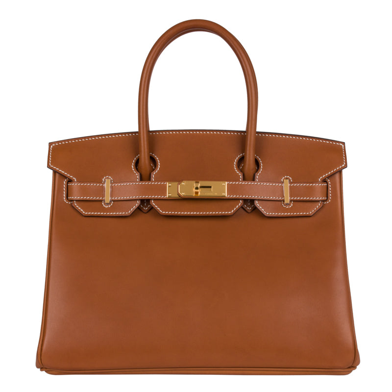 Herm�s 30cm Birkin Fauve Barenia Leather Gold Hardware