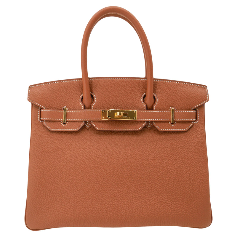 Herm�s 30cm Birkin Gold Togo Leather Gold Hardware