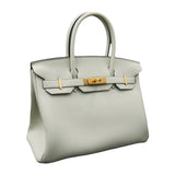 Herm�s 30cm Birkin Gris Neve Togo Leather Gold Hardware