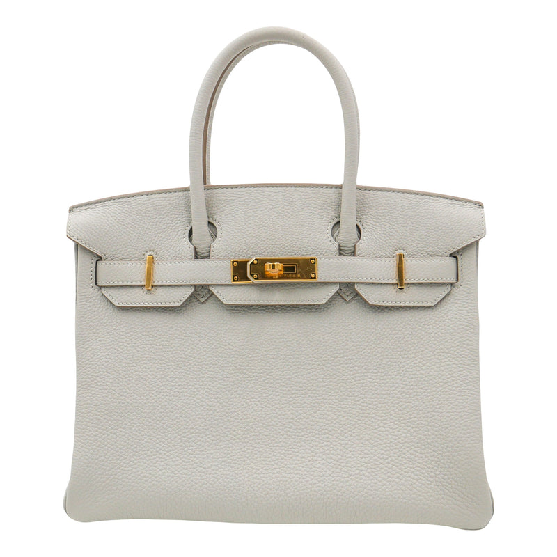 Herm�s 30cm Birkin Gris Perle Togo Leather Gold Hardware