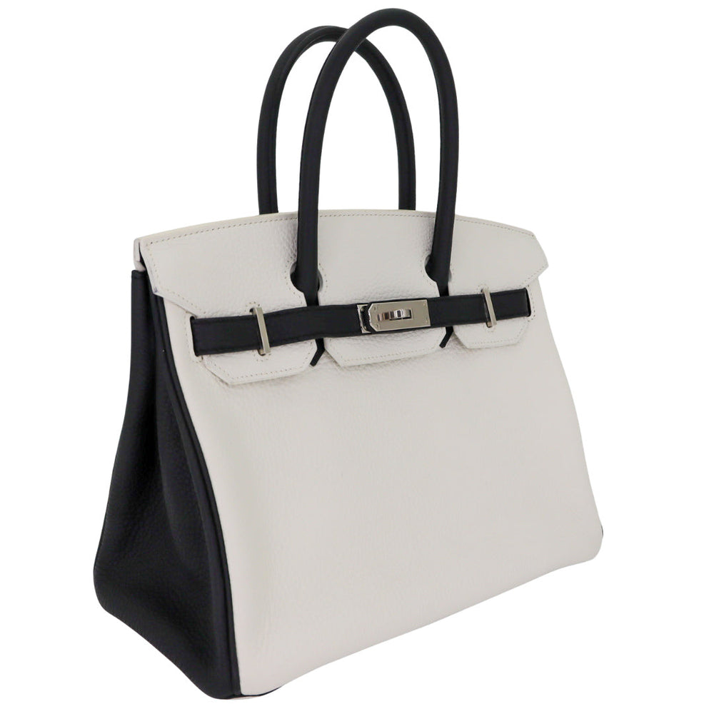 Hermès 30cm Birkin HSS Panda Black/White Clemence Leather