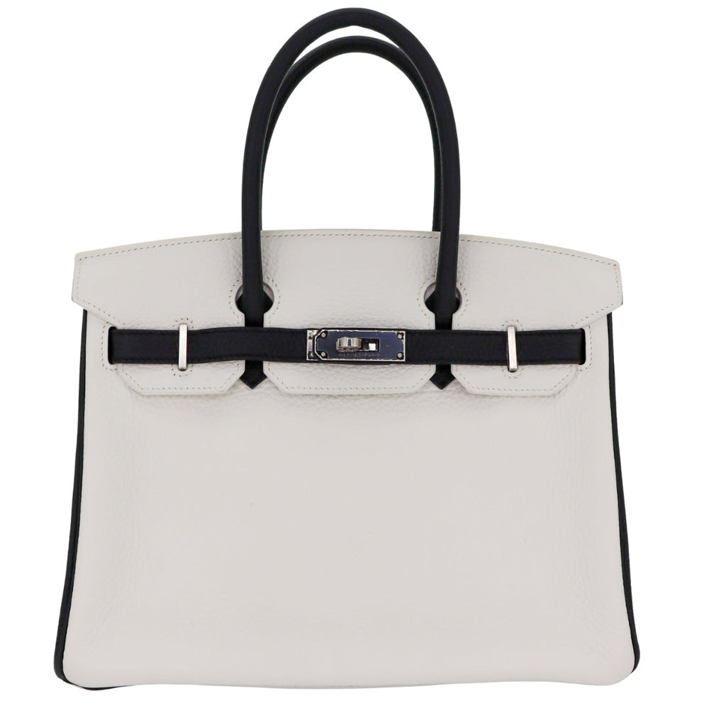 Hermès 30cm Birkin HSS Panda Black/White Clemence Leather