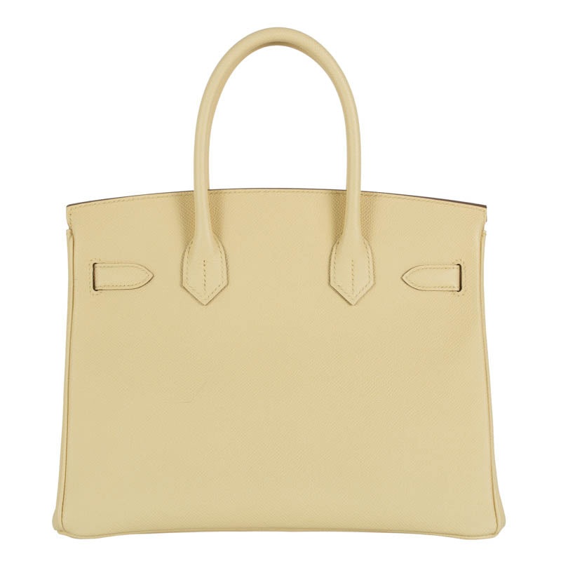 Herm�s 30cm Birkin Jaune Poussin Epsom Leather Gold Hardware