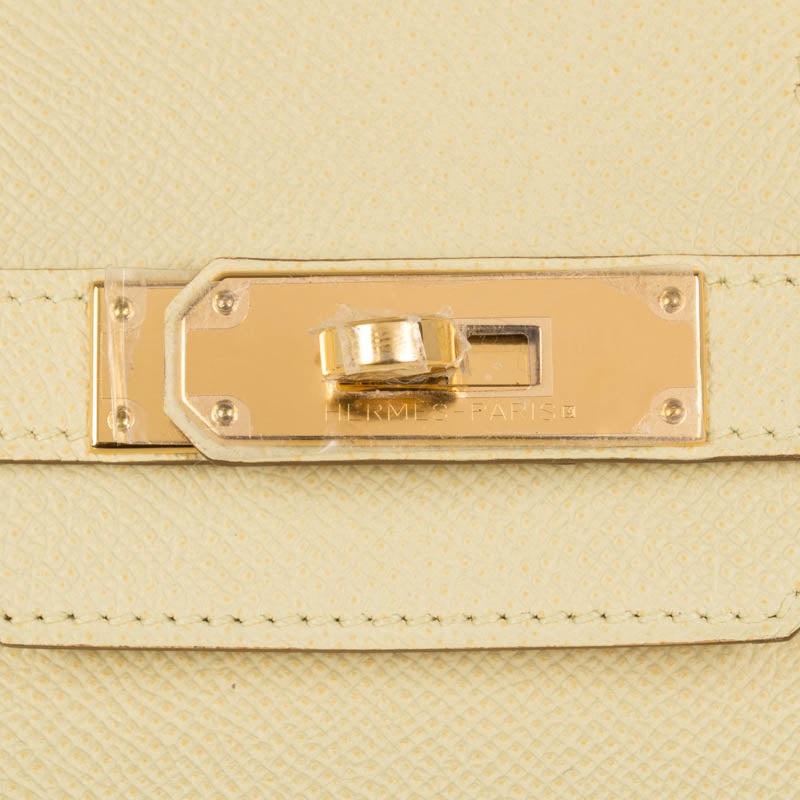 Herm�s 30cm Birkin Jaune Poussin Epsom Leather Gold Hardware