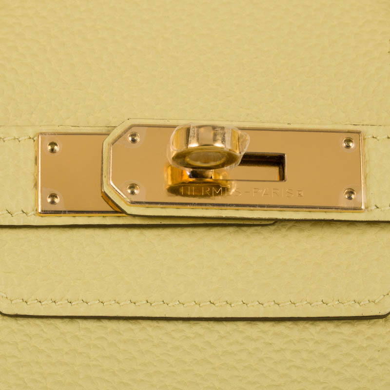 Herm�s 30cm Birkin Jaune Poussin Togo Leather Gold Hardware