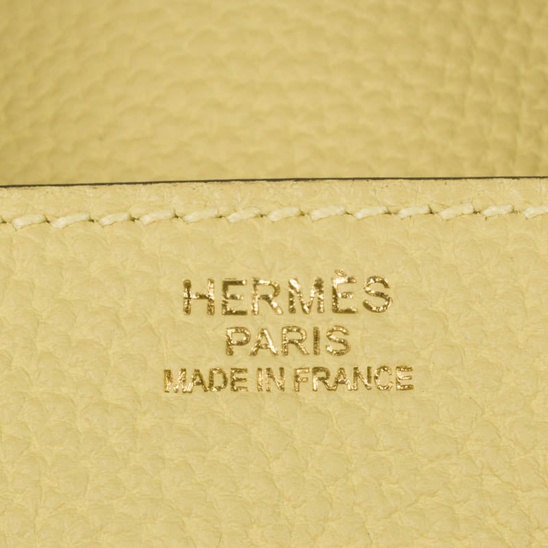 Herm�s 30cm Birkin Jaune Poussin Togo Leather Gold Hardware