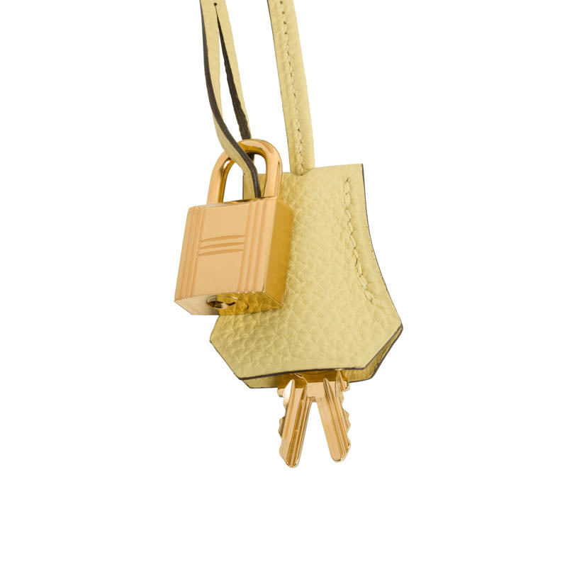 Herm�s 30cm Birkin Jaune Poussin Togo Leather Gold Hardware